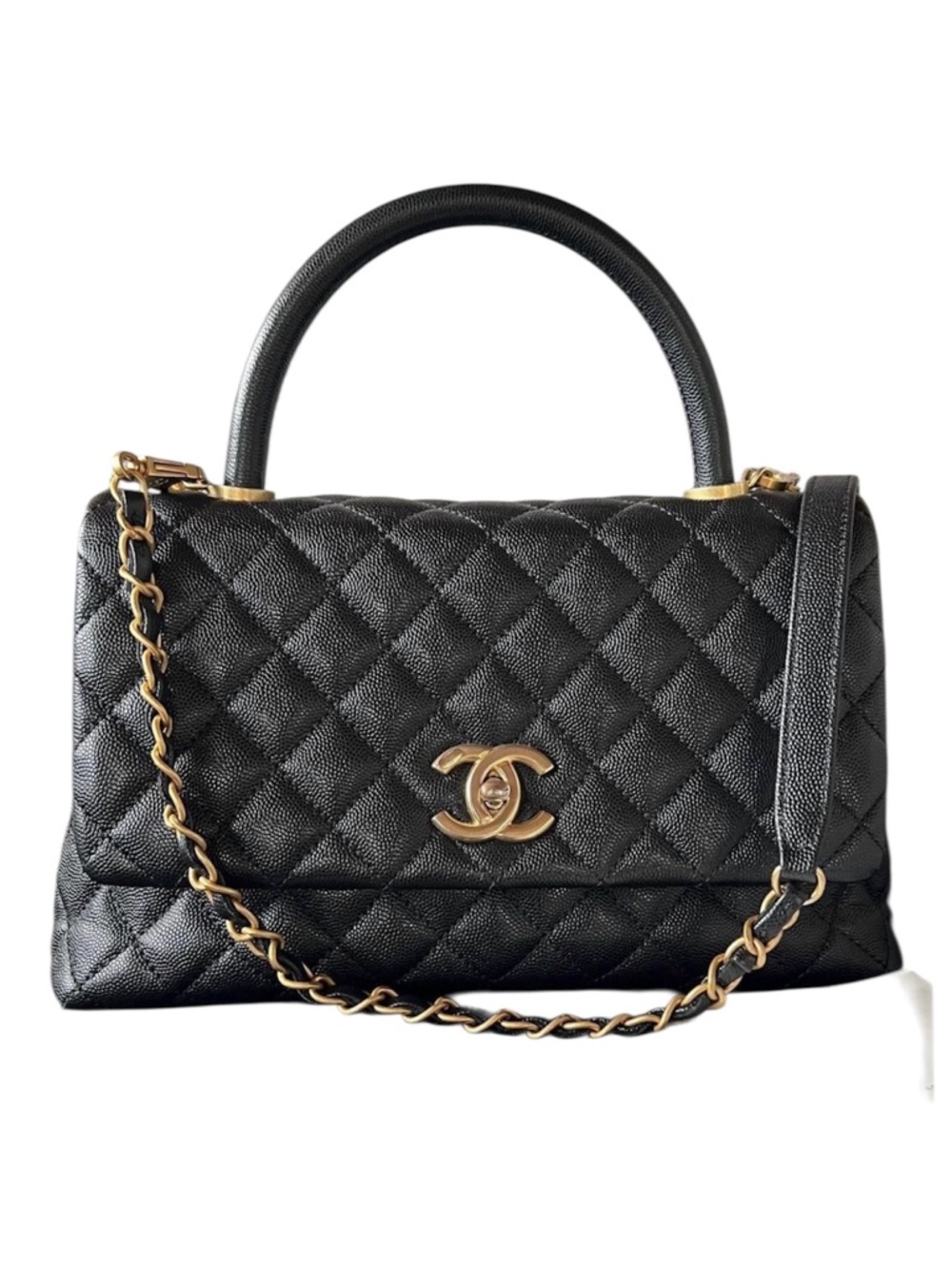 🆕 Coco Chanel Top Handle Caviar COA READY - Picture 3 of 16